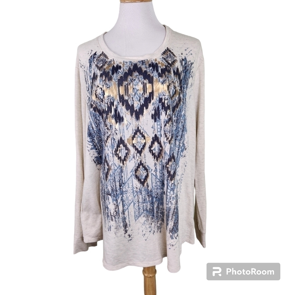 Terra & Sky Top, sz 3X